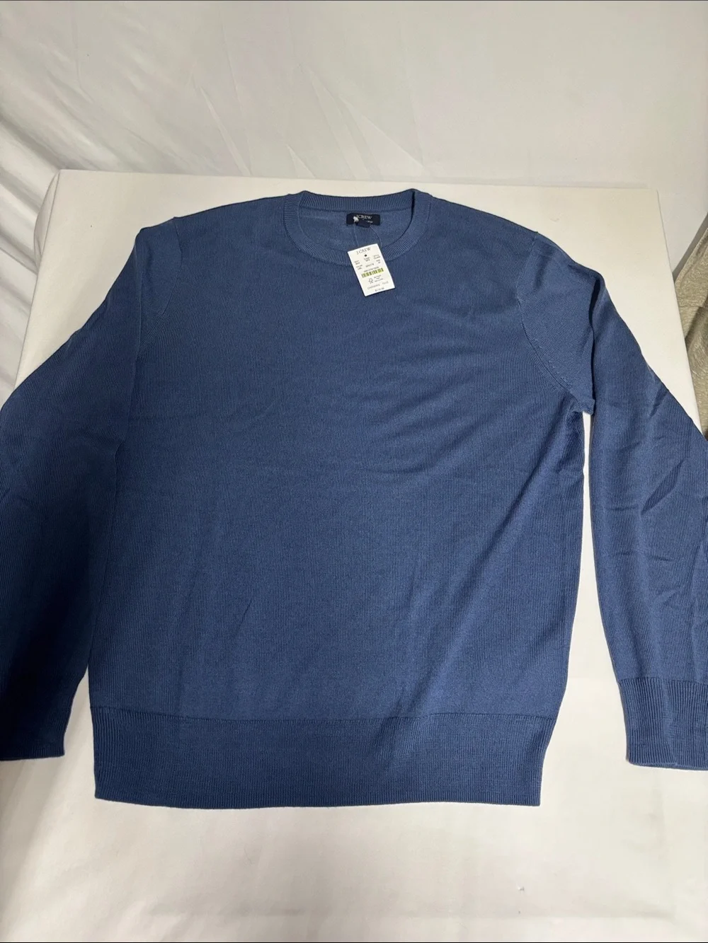 J.Crew Merino Blend Blue Crewneck Sweater Men's Medium